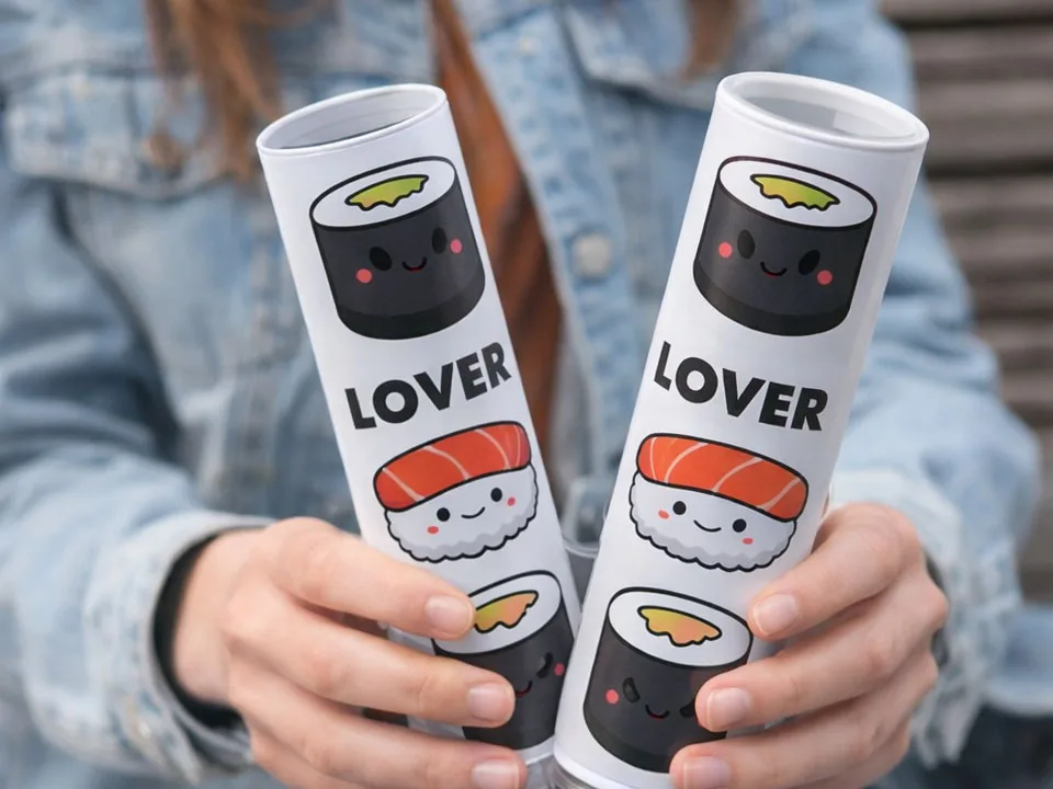 Tubos Push-Pop Sushi